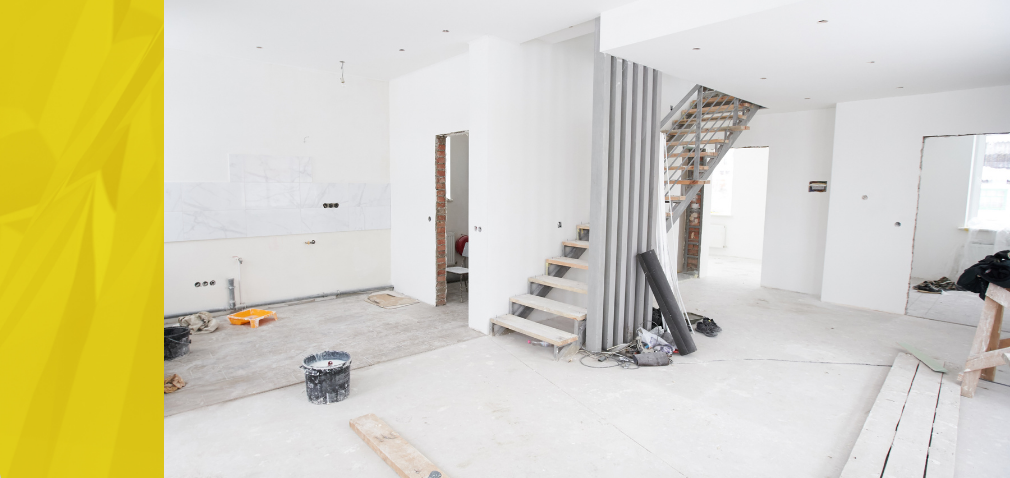 Cedar Rapids Basement Contractor showing a basement under renovations